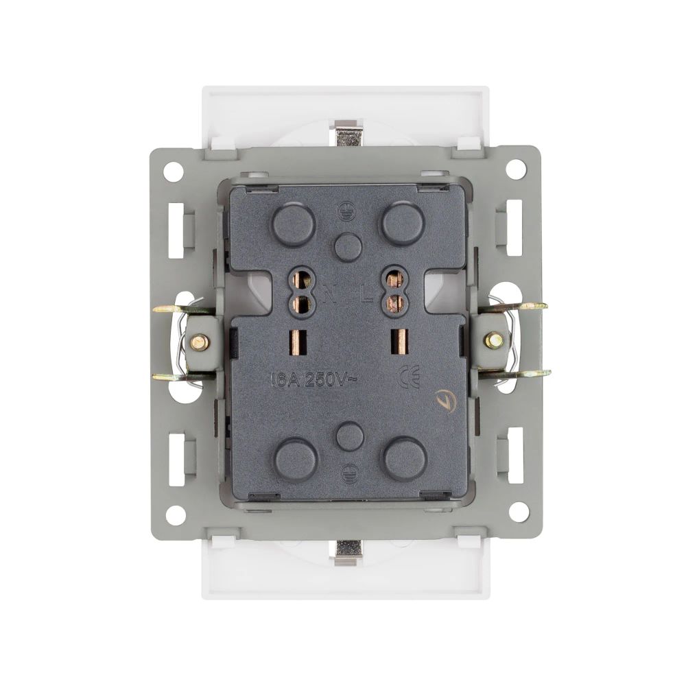 Механизм электрической розетки SCT-MEUD-PL-WH (250V, 16A) (Arlight, -) 043764