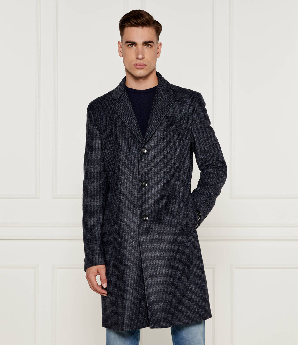 Пальто H-Hyde BOSS BLACK - темно-синий(50528132)