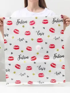 Вакуумный пакет для хранения вещей «Помада», 50×60 см, с рисунком