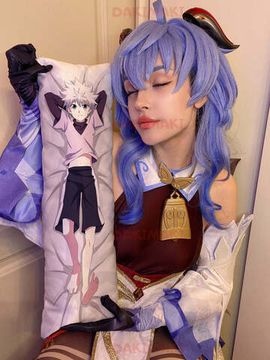 Мини дакимакура Киллуа Золдик из Охотник х Охотник арт. M0328, 60х20 см