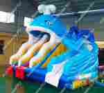 Надувная водная горка для аквапарка к бассейну «Кит» 7,5*7*7,2 м