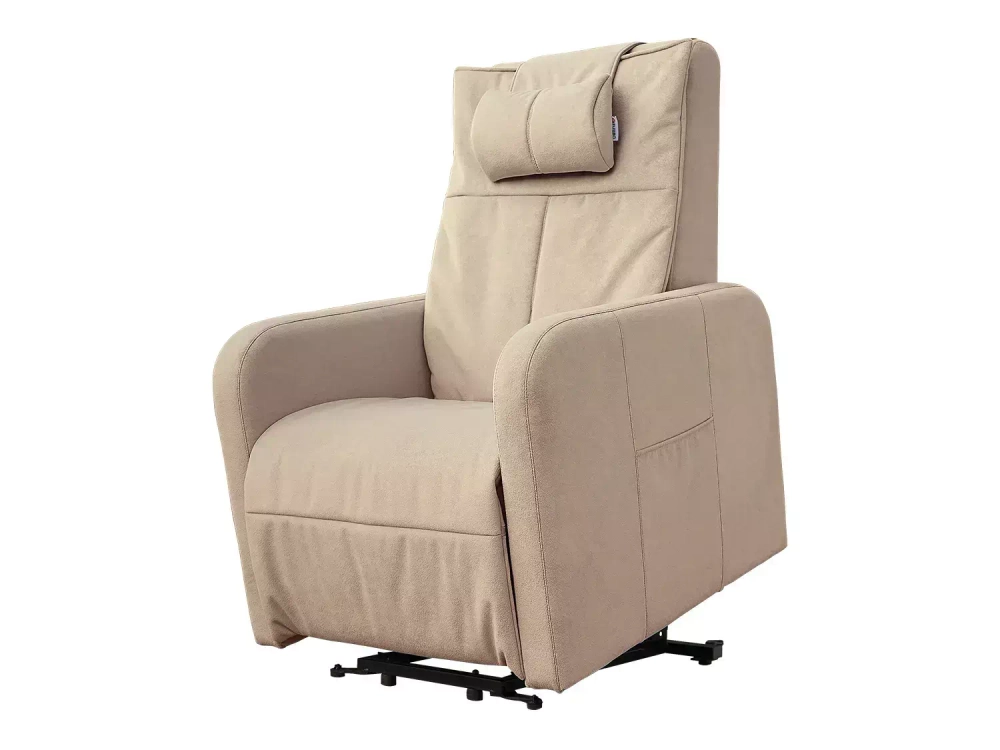 Кресло-реклайнер электрический с подъемом FUJIMO LIFT Compact F3005 FLWK Ваниль (Sakura 4)