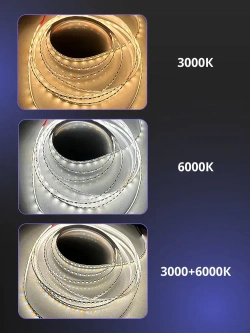 Светодиодная лента для ремонта люстры двух цветная / два контакта 5метров