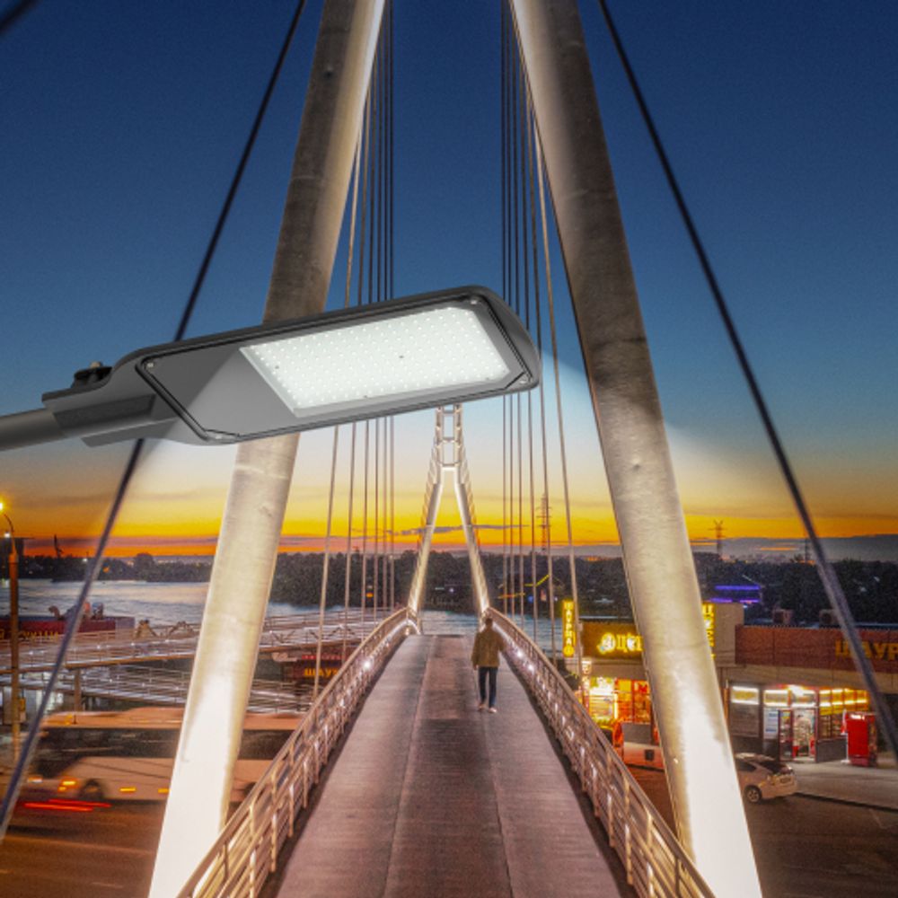 Уличный светильник ЭРА SPP-504-0-50K-120 120Вт 12 000лм 5000К IP65 КСС Д DOB SMD 48мм | Уличные консольные светильники