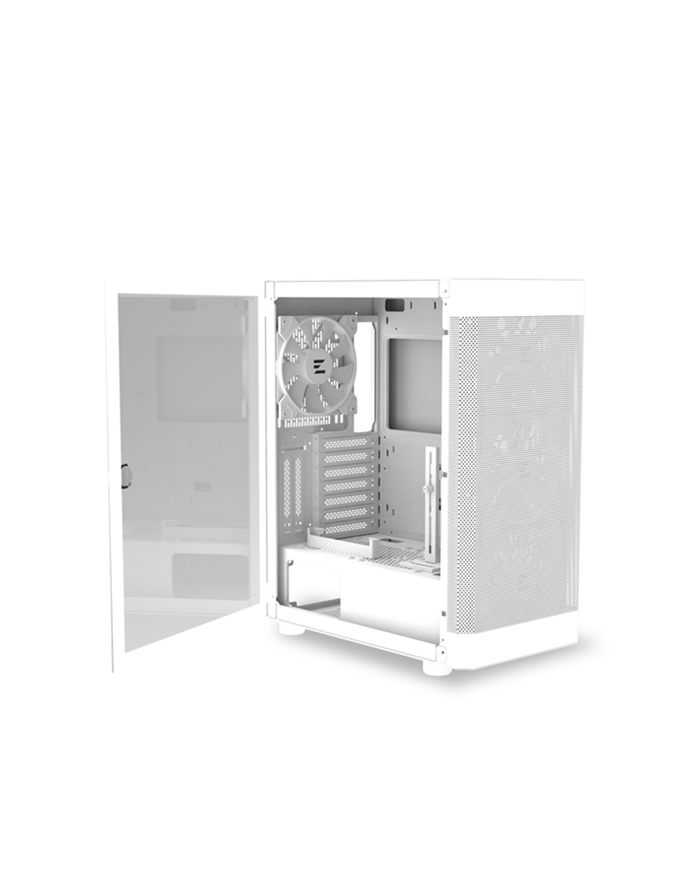 Корпус ZALMAN i4 TG, ATX, WHITE, FRONT MESH, WINDOW, 2x3.5", 2x2.5", 1xUSB2.0, 2xUSB3.0, FRONT 3x140mm FRGB, REAR 1x140mm FRGB