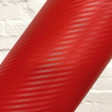 Пленка Карбон 3D красный 50.950, 1,52м