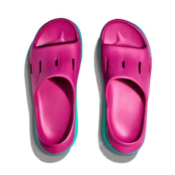 Hoka One One Ora Recovery Slide 3 'Purple Red Electric Water'