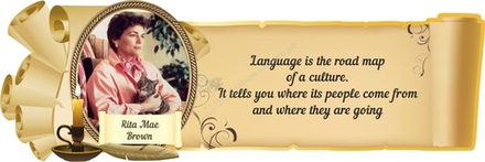 "Высказывание Риты Браун" резной стенд