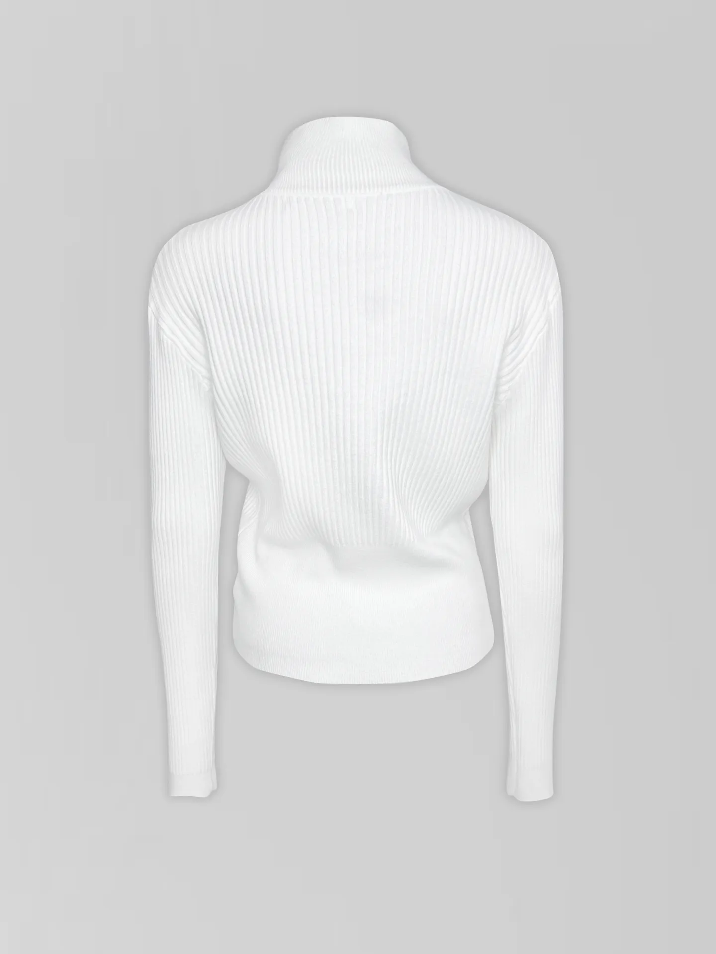 Свитер Xiyue 8622 однотонный с высоким горлом на молнии