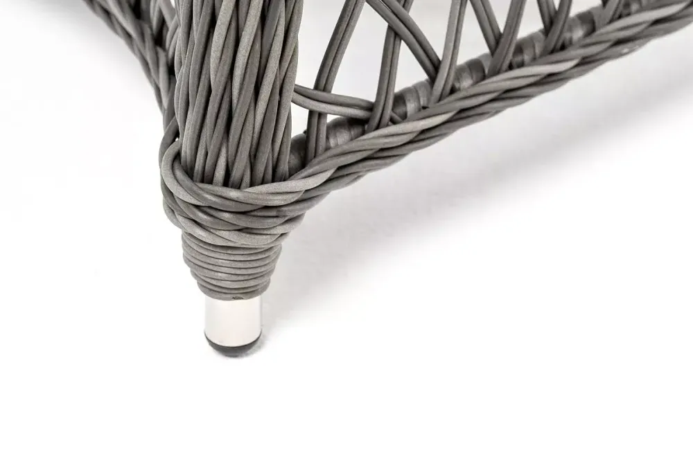 "Эспрессо-80 L" обеденная группа плетеная, цвет графит