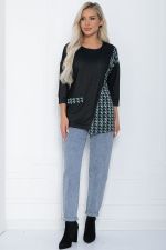 Джемпер Глория (графит/тиффани) Б12199-30 LT Collection