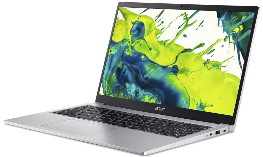 Ноутбук  Acer Aspire Lite AL15-33P-C0P8 15.6 ", N, 8 Гб RAM, 512 Гб SSD, Iris Xe Graphics, Серебристый