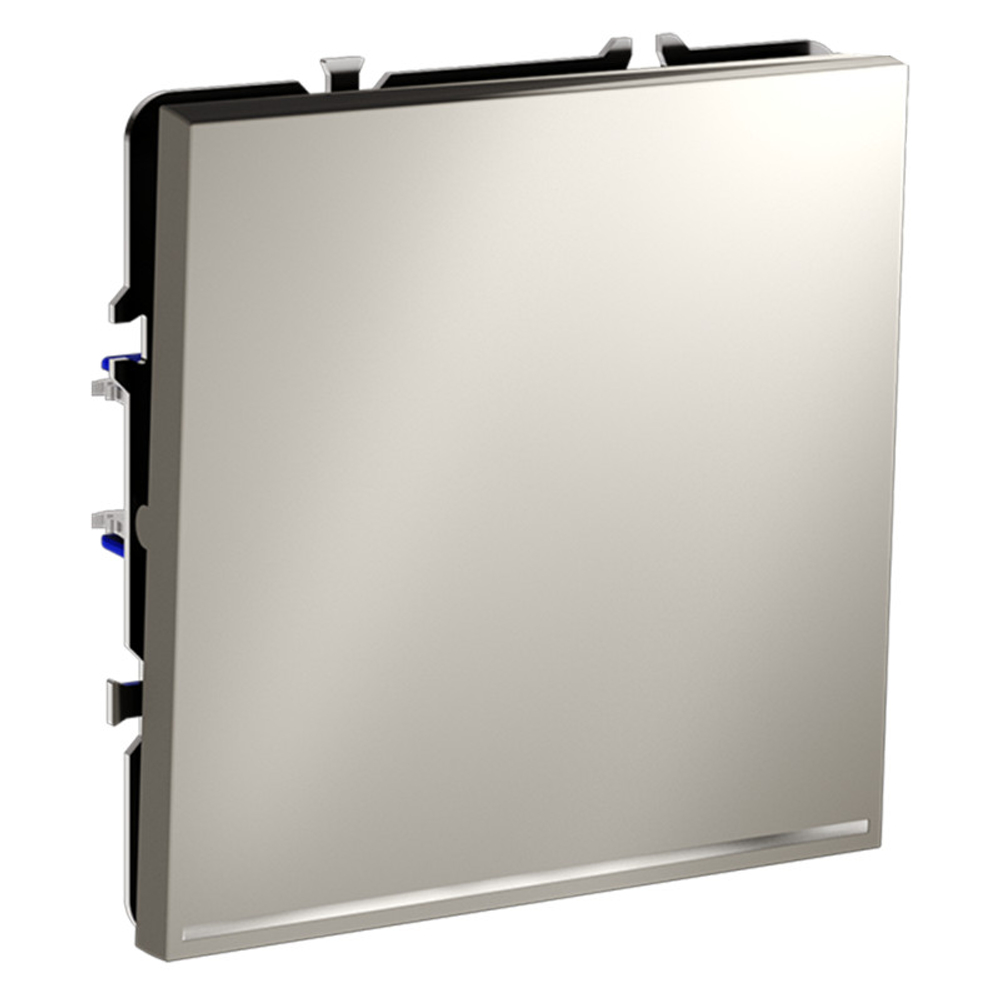 Проходной переключатель встраиваемый VOLTUM S70 одноклавишный с подсветкой 10А, (кашемир)