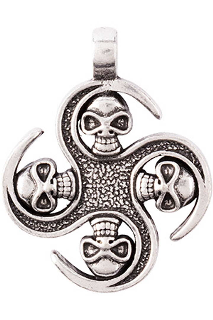 Амулет (Totem) № 09 Сатурническая свастика, английское олово