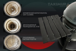 Керамический гриль Takimura 22 дюйма (графит)