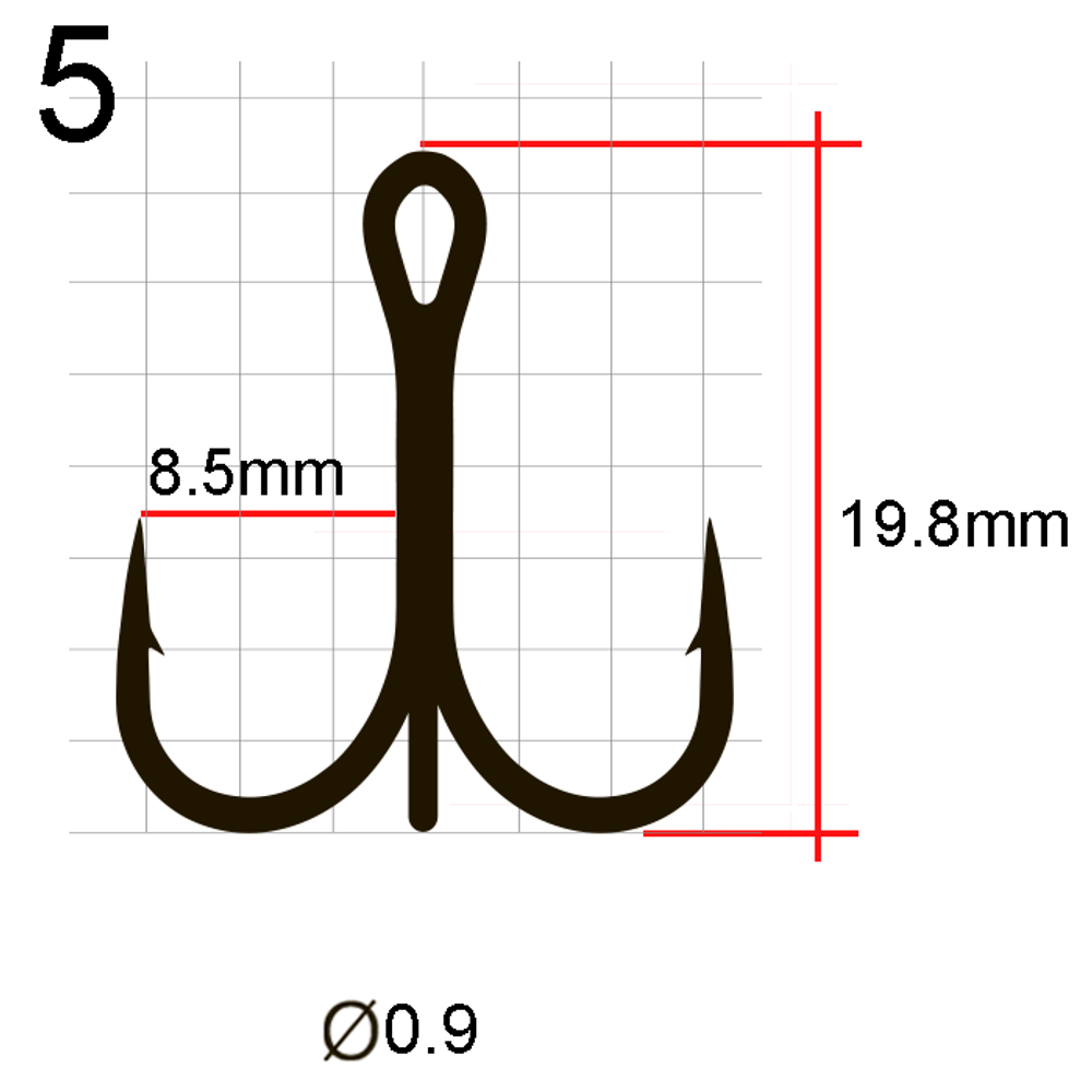 Крючки Saikyo тройн.7001BN №  5 (50шт)