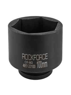 Головка ударная глубокая 1'', 100мм (6гр) RockForce RF-485120100