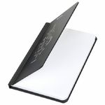 Записная книжка А6, 96л, обл. картон., Brauberg Elements, черный, на резинке