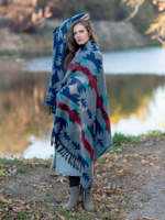 Шарф теплый с орнаментом Навахо