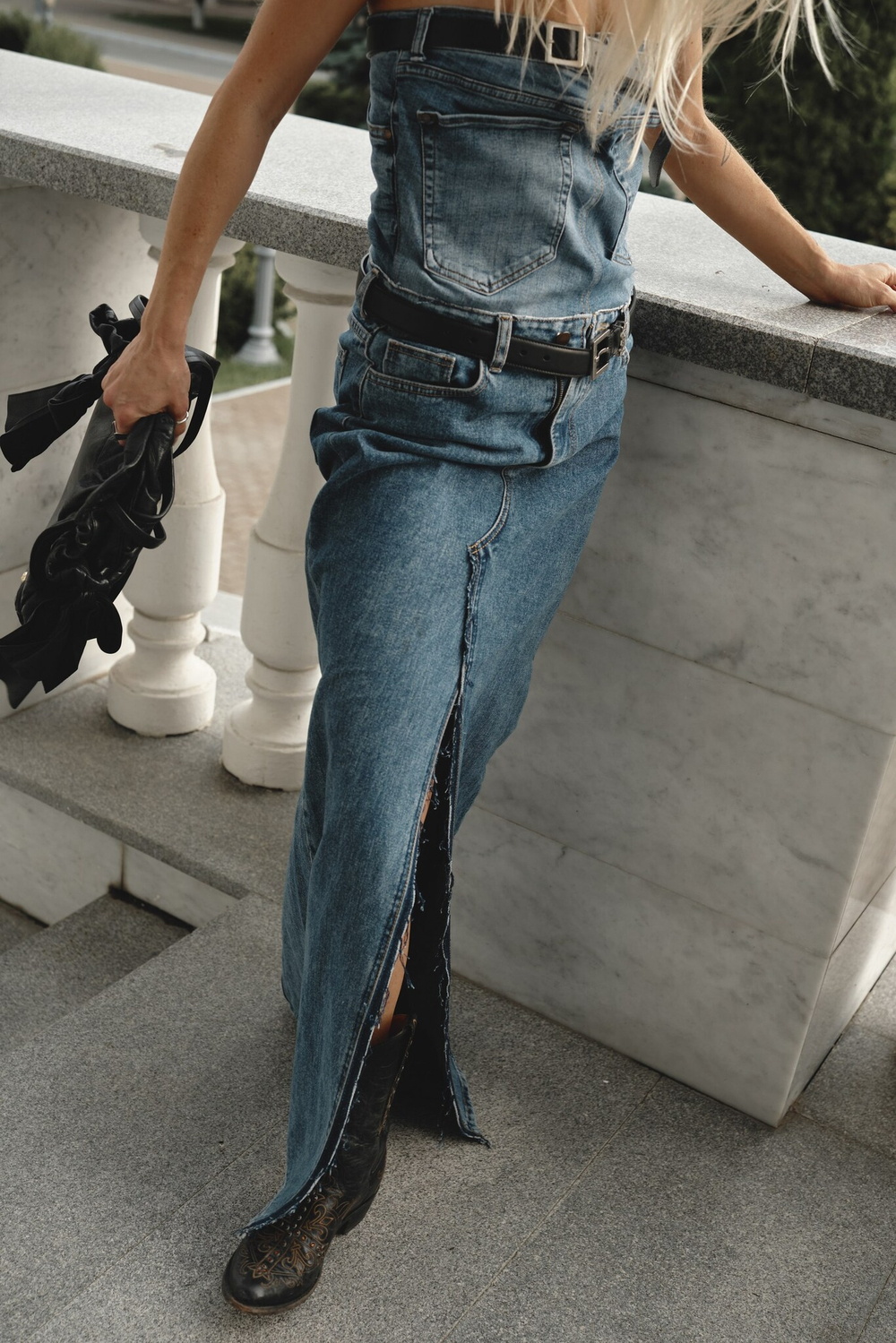 Upcycling платье макси