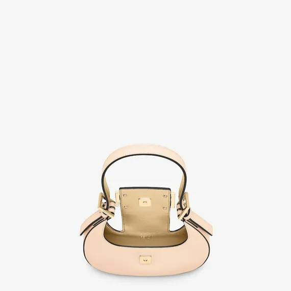Сумка-хобо Fendi Cookie маленького формата светло-розовый