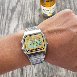 CASIO Men VINTAGE Series Silver Watch A158WEA-9