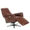 Кресло-реклайнер Angel Cerda 5056, коричневая кожа