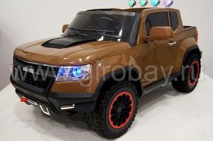 Детский электромобиль River Toys Chevrolet X111XX коричневый