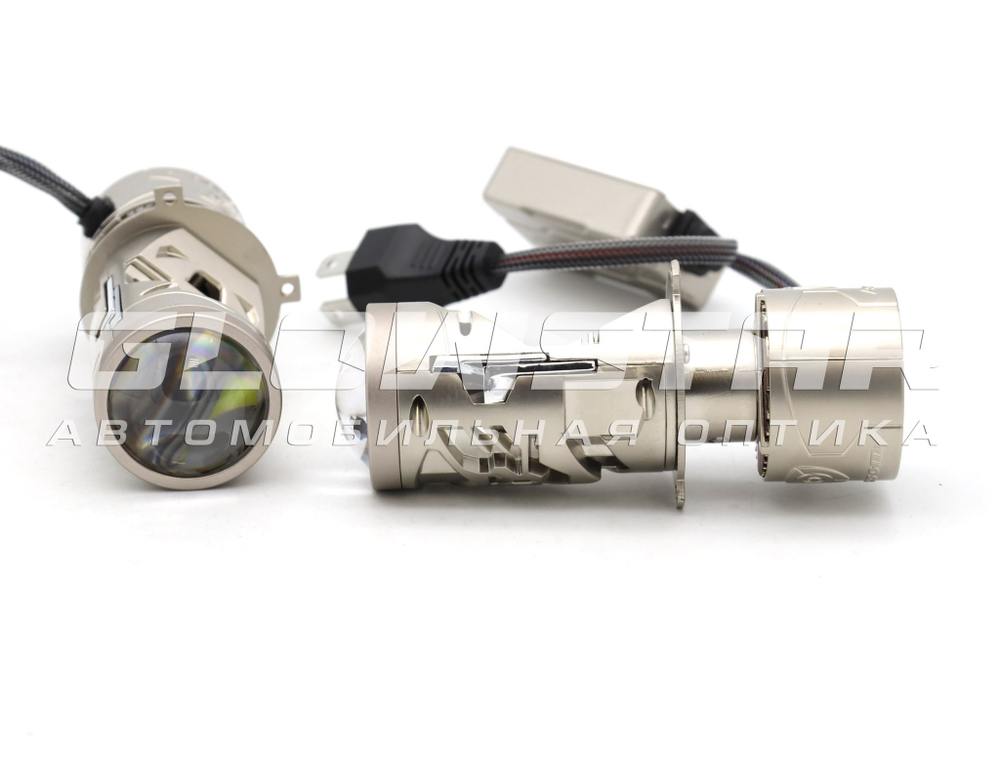 Билед модули Aozoom Mini-Led H4 New 2025 мини линзы, 12V, 50/80W (комплект, 2шт)