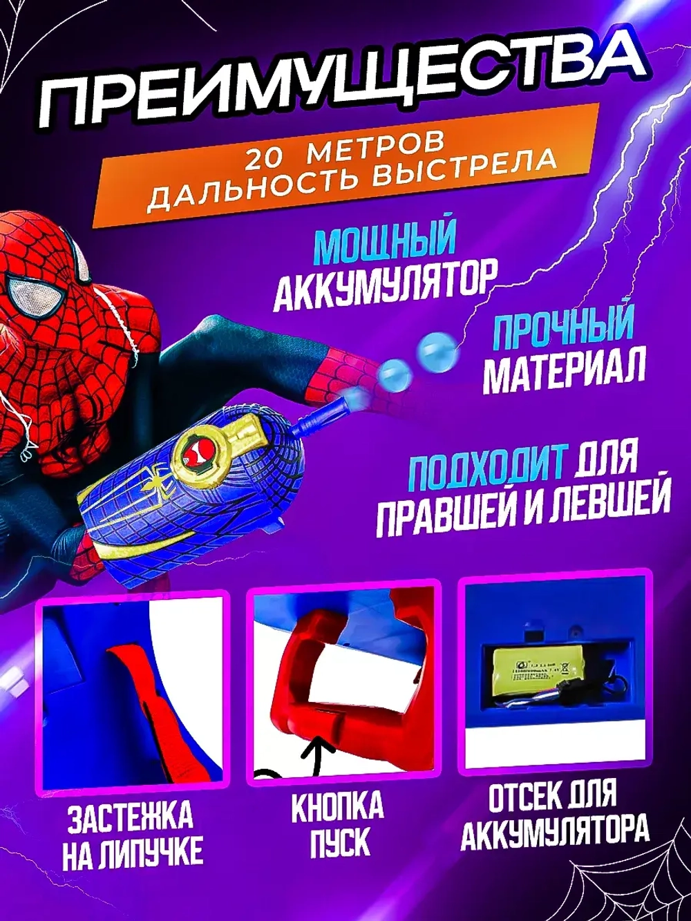 Бластер орбиз человека паука