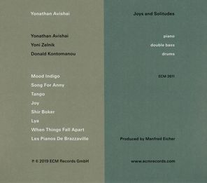 Yonathan Avishai Trio / Joys And Solitudes (CD)