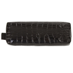 Пенал-косметичка BRAUBERG "Ultra black" "крокодиловая кожа" 20х6х4 см (3 штуки в упаковке)