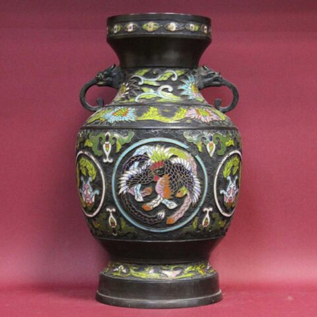 Винтаж: Бронзовая ваза в китайском стиле
