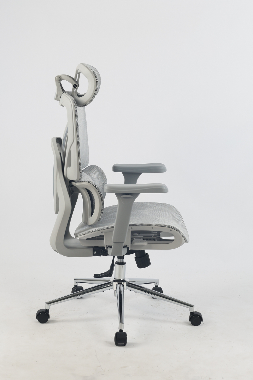 Кресло офисное TopChairs Structo серая сетка