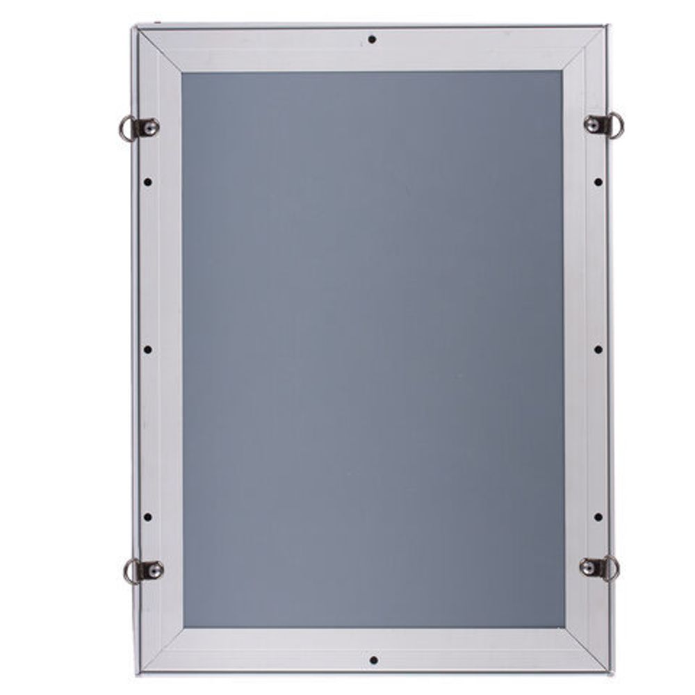 Рамка настенная для рекламы, А4 (210х297 мм), алюминиевый профиль, прижимные стороны, BRAUBERG, 232203