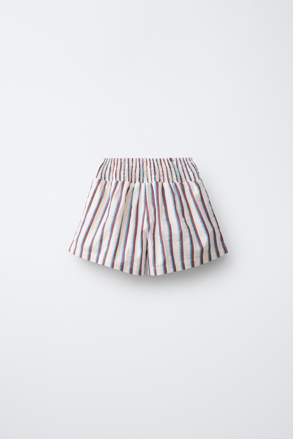ZARA ШОРТЫ В ПОЛОСКУ, ЭКРЮ