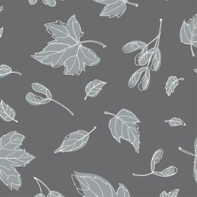 листопад - клён на тёмно-сером