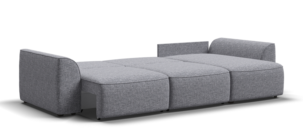 Угловой диван Кинг Рогожка Венто серый