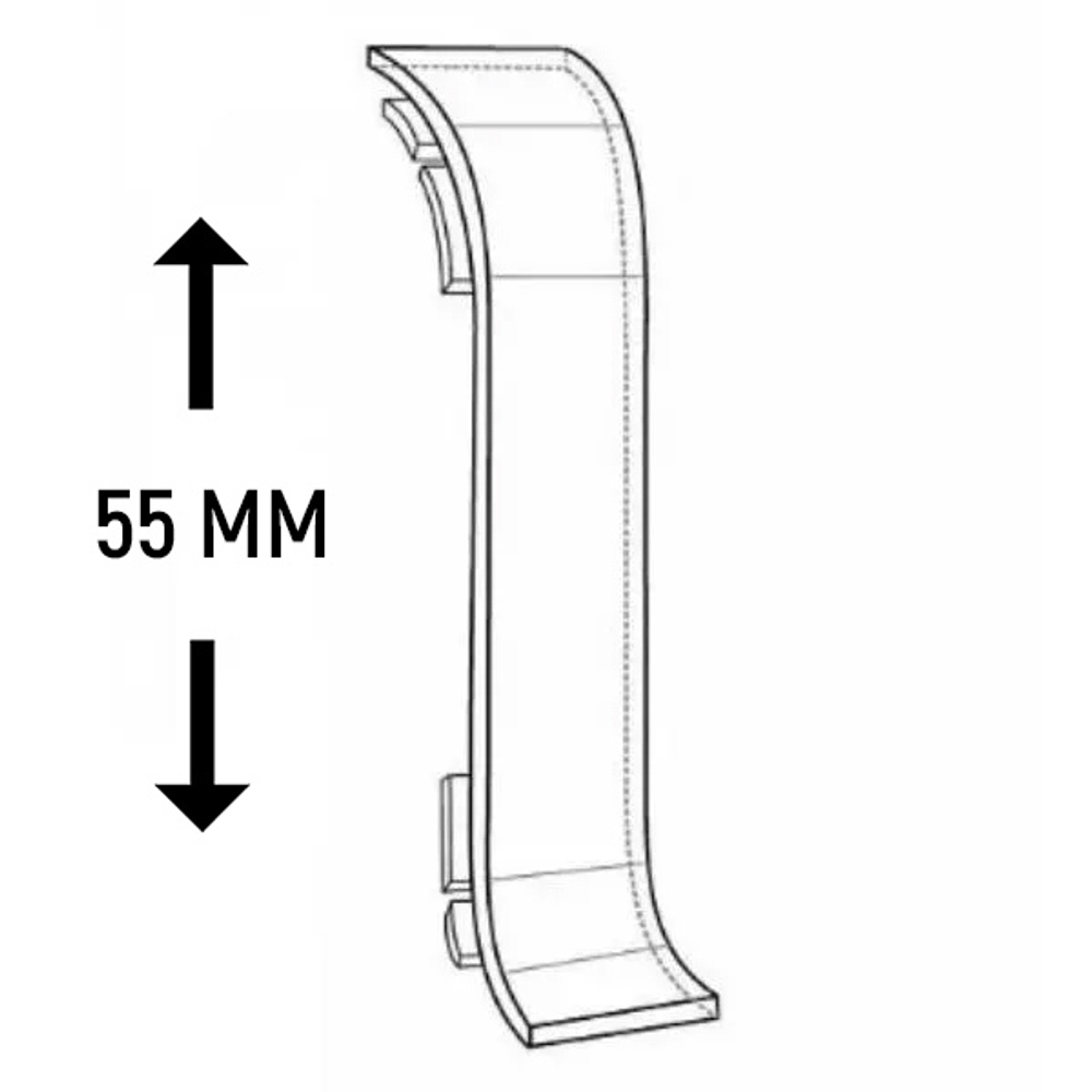 Плинтус Соединитель Royce 55 мм