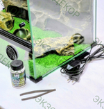 Полный комплект для Эублефара, террариум 60х30х30 и всё необходимое для содержания.