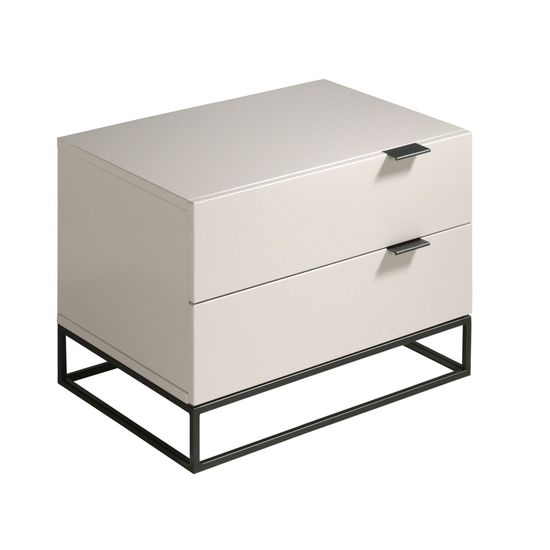 Прикроватная тумбочка Estetico CP1406-H /7004 жемчужно-серая