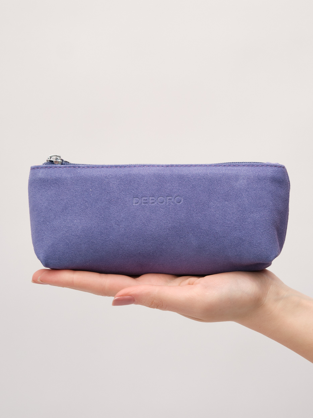 Замшевая косметичка Deboro 17-96 сиреневый закат