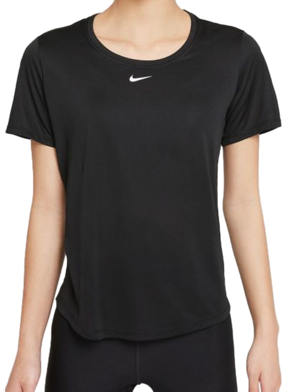 Женская теннисная футболка Nike Dri-FIT One SS Standard Fit Top - Black