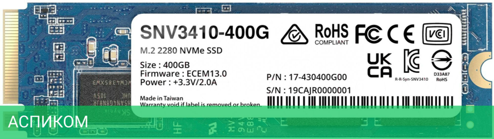 SSD диск Synology SNV3410-400G