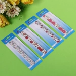 Пилка для ногтей наждачная на блистере «Ultramarine», рисунок сердечки, бабочки и цветы, цвет микс, 18см