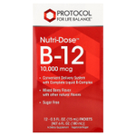 Protocol for Life Balance, Nutri-Dose™ B12, витамин B12, ягодное ассорти, 12 пакетиков по 15 мл (0,5 жидк. унции)
