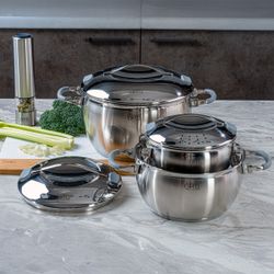 Кастрюля из нержавеющей стали Gipfel Hessen 52621 24 см/5 л