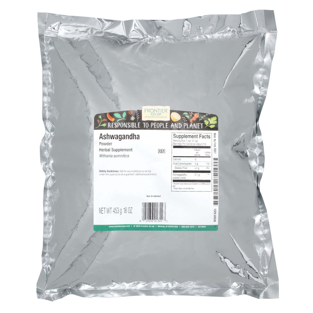 Frontier Co-op, Порошок ашваганды, 453 г (16 унций)