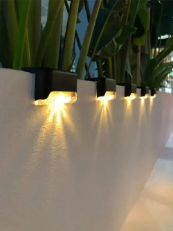 Садовые фонарики на солнечных батареях, для подсветки ступеней, заборов