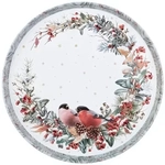 ПОДНОС СЕРВИРОВОЧНЫЙ AGNESS КОЛЛЕКЦИЯ «СНЕГИРИ» 33*2,1 СМ